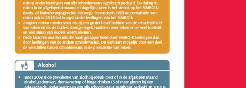 Veranderingen in middelengebruik onder Nederlandse scholieren: samenhang met schoolniveau