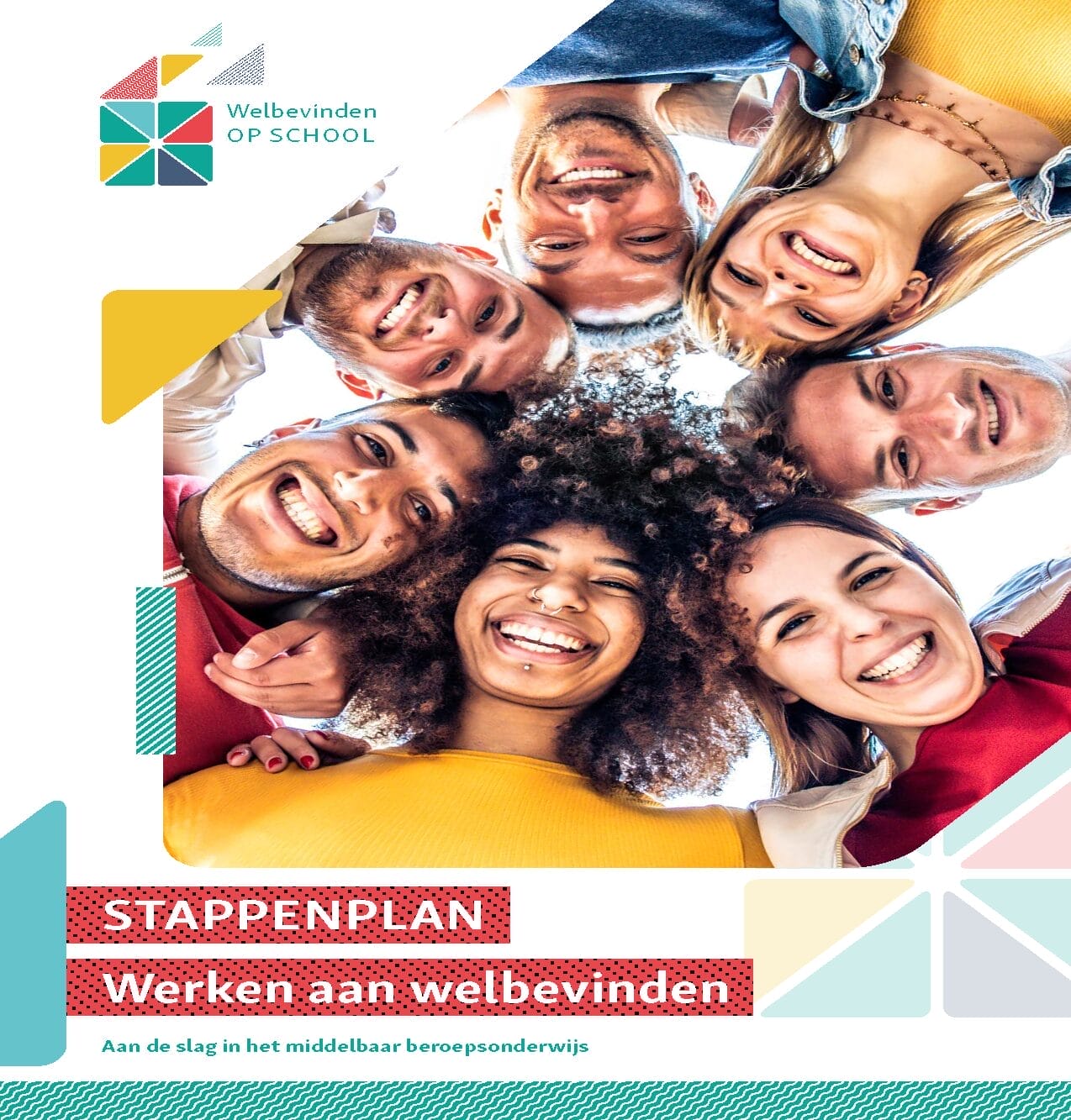 kaft stappenplan met hoofden van jongeren erop