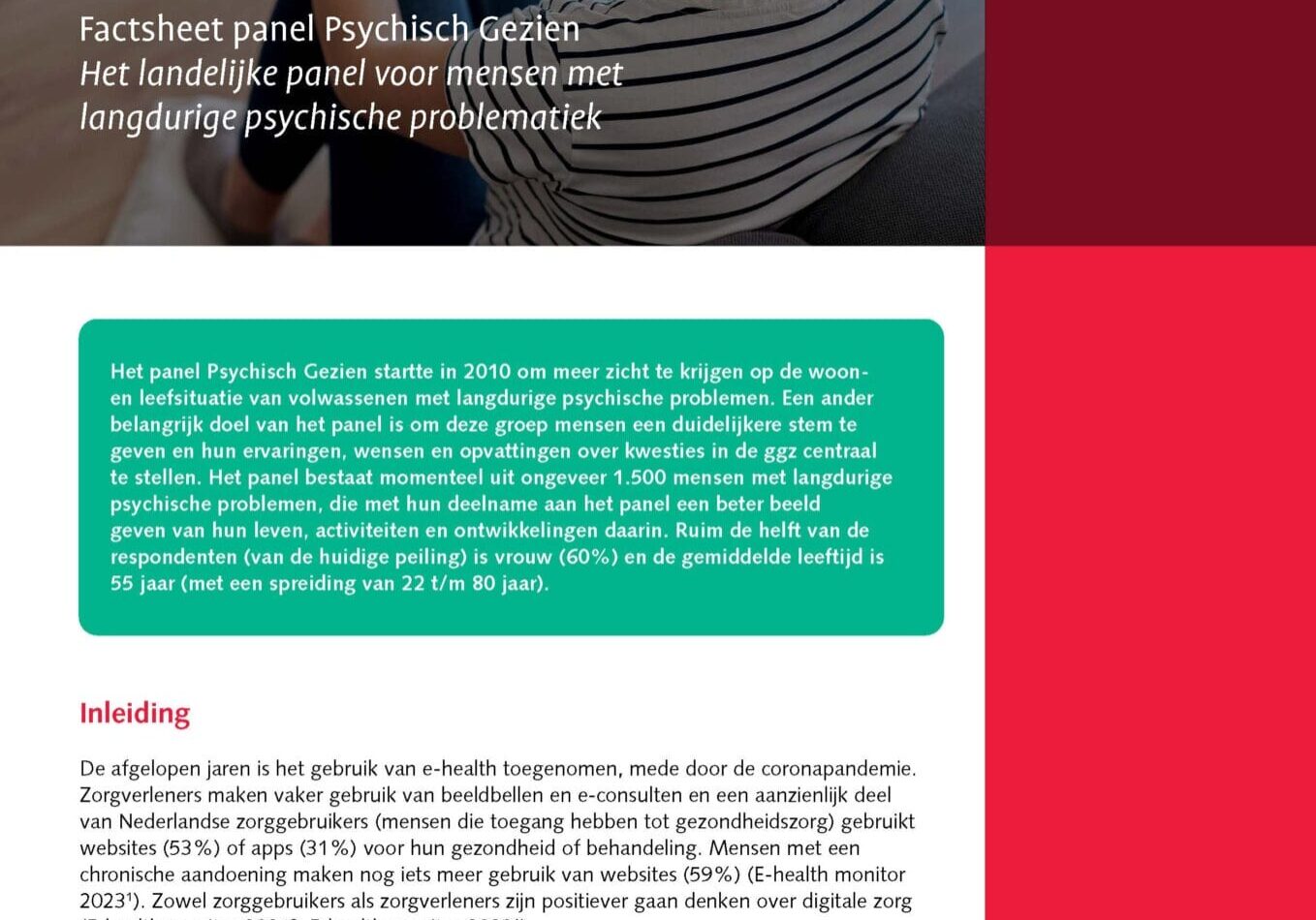 mensen met langdurige psychische problemen